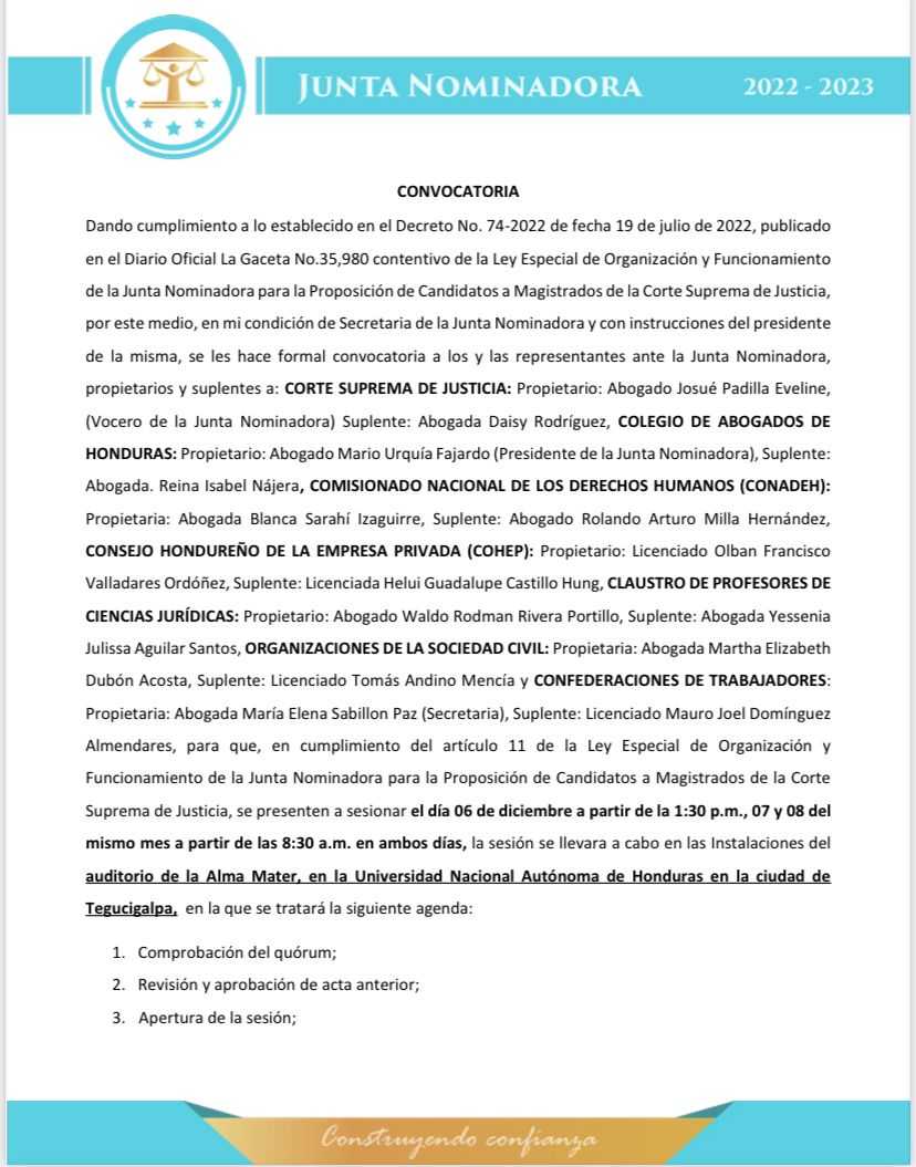 Sesión #11 convocatoria 